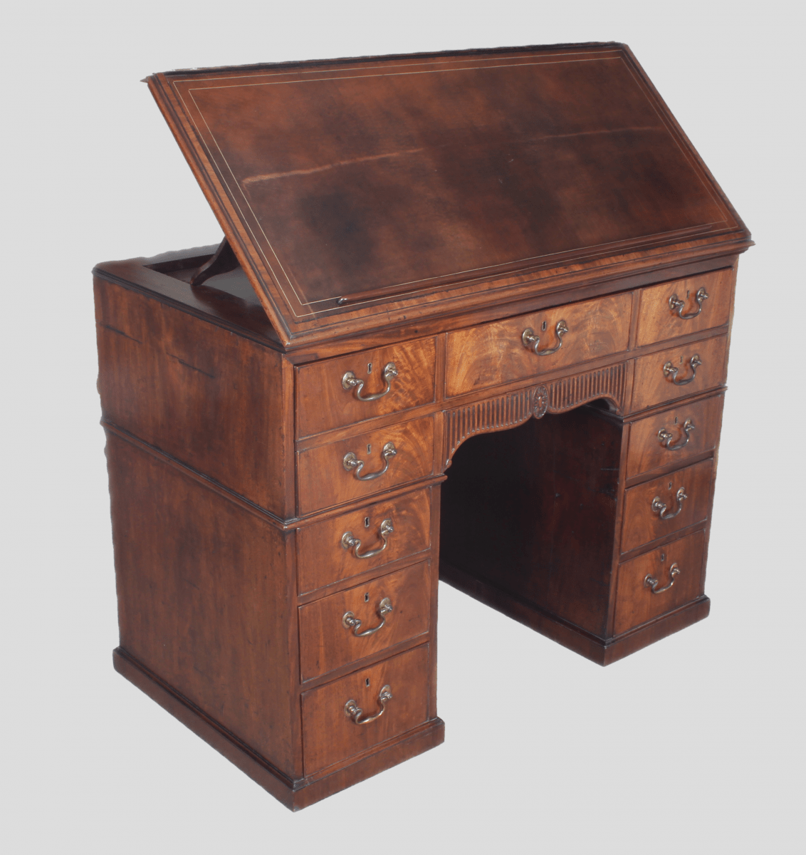 III mahogany Library or Architect's desk BADA